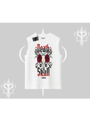 Kolsuz Tshirt Skull & Roses Vintage West Coast Rebellion