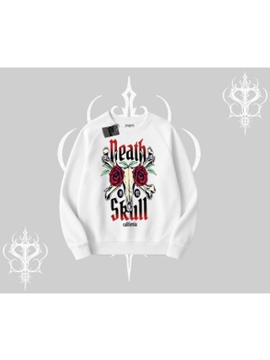 Biskilet Sweatshirt Skull & Roses Vintage West Coast Rebellion