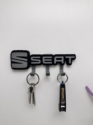 3dpazarıcom 3D Baskı Dekoratif Seat Logo Model Anahtar Askılığı