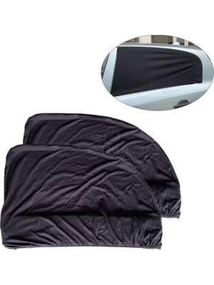 LTG Nova Elastik Oto Yan Cam Bebek Güneşlik Araba Perdesi Hatchback Uyumlu 2'li