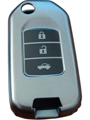 LTG Nova Honda Fc5/h-Rv/c-Rv Anahtar Uyumlu Silikon Oto Anahtar Kumanda Kabı Kılıf Füme