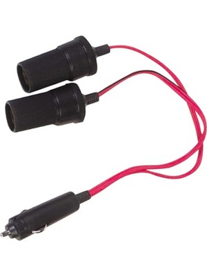 LTG Nova Oto Çakmak Fişi Çoklayıcı Kablolu 2 Dişi 1 Erkek Uçlu 12-24V