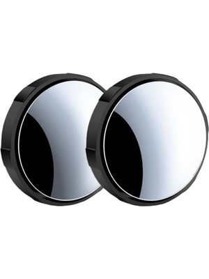 LTG Nova Yuvarlak Dönerli Oto Motosiklet Kör Nokta Aynası Vantuzlu Model 2'li Siyah