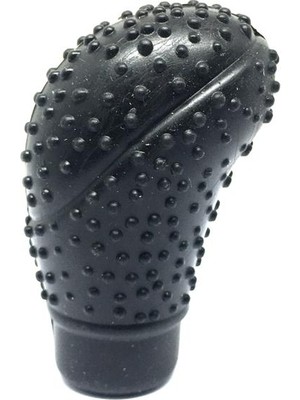 LTG Nova Silikon Vites Topuzu Kılıfı Masajlı Oval Siyah