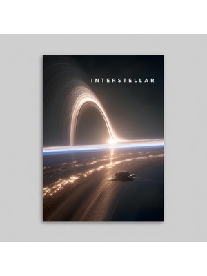 Orendart Interstellar Yıldızlararası Movie Film Çerçeveli - Çerçevesiz Poster Tablo Interstellar Dekorasyon Tablo