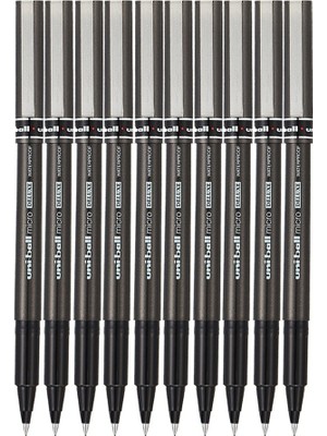 Artlantis Siyah Pilot Kalem UB-155 Micro Deluxe 10 Adet Uniball Pilot Kalem 0.5 mm Roller Uçlu Pilot Kalem Ince Uçlu Likit Mürek
