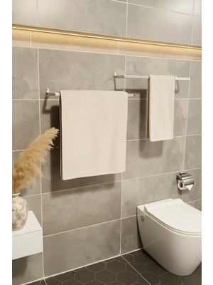 Grandmix Metal Banyo Havluluk Duvar Tipi Modern ve Minimalist Havlu Askısı 40 cm