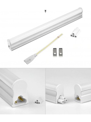 1 Adet 18 Watt 120 cm 6500 Kelvin Beyaz Işık Çok Kaliteli Eklenebilir T5 LED Tavan ve Duvar Armatürü