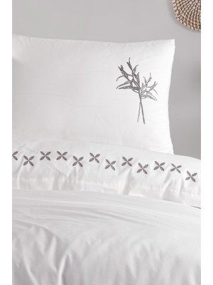 Unica Mode Nevresim Seti  Gri - 4 Parça