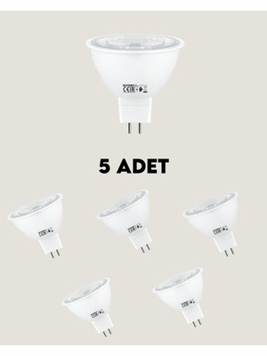 Horoz Electric Aygün 8W MR16 Mercekli LED Çanak Ampul 5-Adet