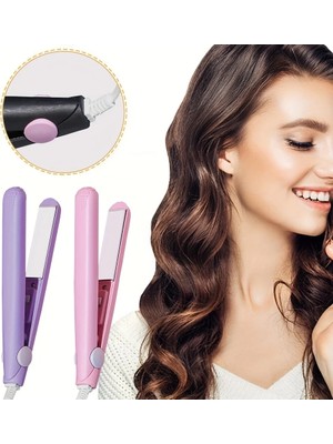 Seyahat Tipi Mini Saç Düzleştirici Seramik Uçlu 10 mm Maşa Boyutu Polyester Malzeme ile 100°C Isı