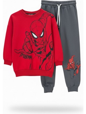 Butik Erkek Çocuk %100 Pamuklu Alt - Üst Eşofman Takımı 2'li Takım