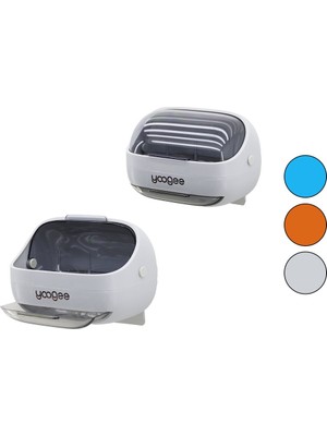 Lüx Katı Sabunluk Renkli Pls Mika Kristal Aç-Kapa Pencereli - Atık Su Çekmeceli Yapışkanlı