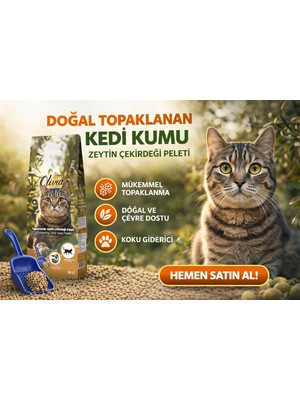 10 Litre Topaklanan Zeytin Çekirdeği Peleti Kumu