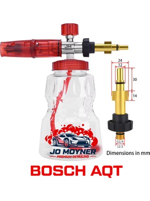Jo Moyner Hydro GT5 Foam Lance Köpük Yapıcı Aparat 1lt Köpük Aparatı Basınçlı Yıkama Makineleri Için Köpük Aparatı Foam Canon