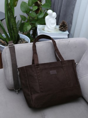 Alvora Kadın Süet Omuz & Postacı Çanta