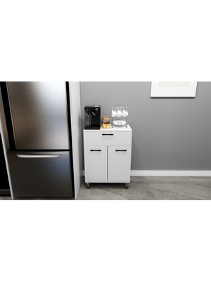 Kenyap Modüler Çok Amaçlı Mutfak Dolabı 2 Kapaklı 1 Çekmeceli , Kendi Dolabını Kendin Tasarla Kn 105