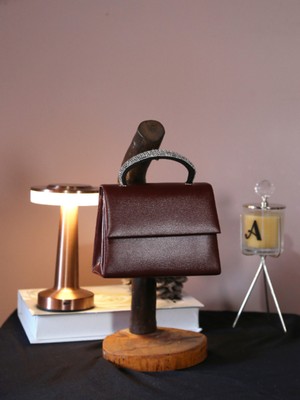 Alvora Zarif Taş Detaylı Saplı Kadın El & Omuz Çantası