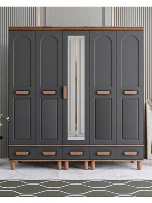 Miracool Otto 5 Kapılı Dolap / %100 Mdf