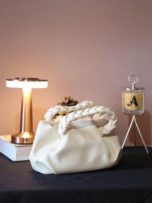 Alvora Örgü Saplı Kadın Omuz Çantası – Günlük Şık Baget Model