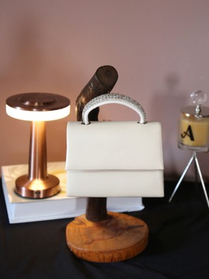 Alvora Zarif Taş Detaylı Saplı Kadın El & Omuz Çantası