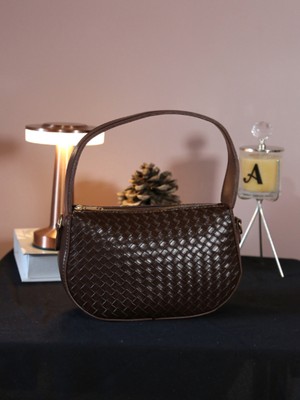 Alvora Örgü Dokulu Kutu Form Kadın Omuz & Çapraz Çanta