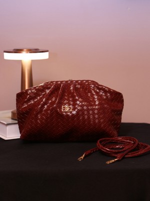 Alvora Örgü Dokulu Kadın Omuz & Clutch Çanta