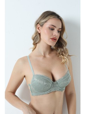 Hanuw Dantelli Kol Kordonlu Dolgusuz Sütyen