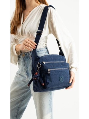 Baginn Kadın Postacı Çanta Hafif Klinkır Kumaş Çok Cepli Çapraz Askılı Omuz Çantası 30*25 cm Günlük Çanta