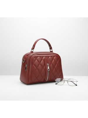 My Vintage Lüks Kapitone Deri Omuz Çantası – Metal Detaylı Şık Model