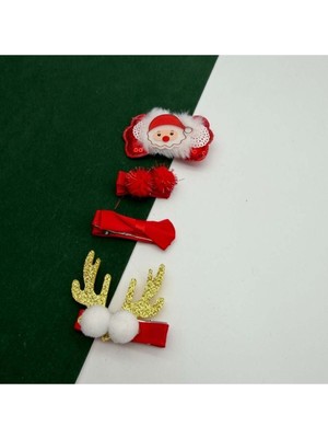 Mare Accessories Yılbaşı Süslü Çıtçıtlı Yan Toka