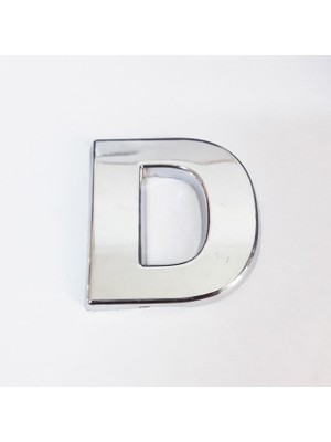 LTG Nova Cemax D Harfi 3,75 cm Krom Yapışkanlı