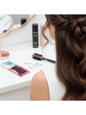 Mare Accessories 12'li Kadın Siyah Tel Saç Tokası