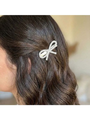 Mare Accessories Taşlı Fiyonk Şık Saç Tokası