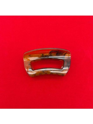 Mare Accessories Kahverengi Şeffaf Oval Saç Mandalı