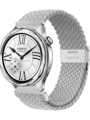 MMP Shop Xiaomi Watch S4/s3/s2/s2 Pro/s1 Active/s1 Uyumlu Metal Klips Hasır Örgü Spor Kordon