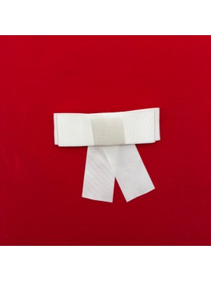 Mare Accessories Beyaz Saten Fiyonk Toka – Zarif Saç Aksesuarı