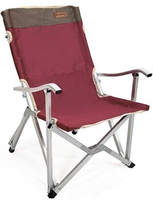 Katlanır Kamp Piknik Sandalyesi - Madfox Dachuan - Bordo - 547281 - Taşıma Çantalı