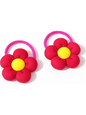 Seabubbles Çiçekli Kız Çocuk Lastikli Toka 2li Set