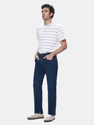 LTB Danelo Düz Paça Orta Bel Koyu Mavi Jean Pantolon