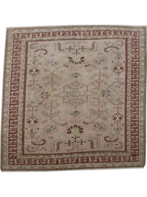 Kilim Antik El Dokuma 6m2 Eskitme Pastel Kula Izmir Yün Salon Halısı 0659 - Vintage - Çok Renkli