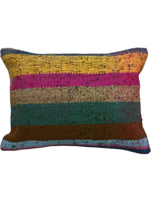 Kilim Antik El Dokuma Dekoratif Kilim Kırlent Yastık Kılıfı 1117 - Yeni - Çok Renkli
