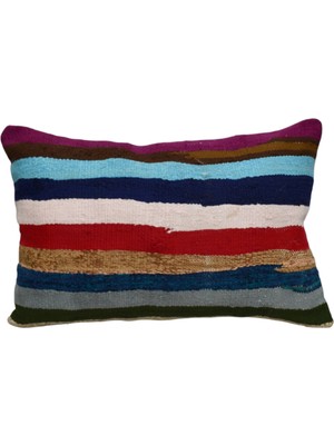 Kilim Antik El Dokuma Dekoratif Kilim Kırlent Yastık Kılıfı 1130 - Yeni - Çok Renkli