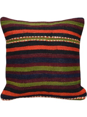 Kilim Antik El Dokuma Dekoratif Kilim Kırlent Yastık Kılıfı 1172 - Yeni - Çok Renkli