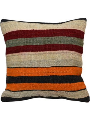 Kilim Antik El Dokuma Dekoratif Kilim Kırlent Yastık Kılıfı 1161 - Yeni - Çok Renkli