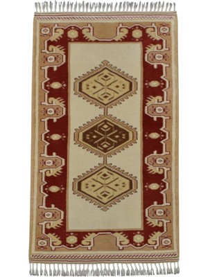 Kilim Antik El Dokuma Gemi Suyu Milas Yün Halı 0694 - Yeni - Çok Renkli