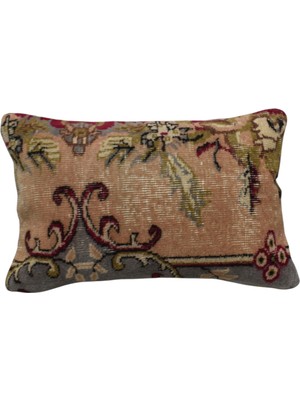 Kilim Antik El Dokuma Dekoratif Halı Kırlent Yastık Kılıfı 1131 - Vintage - Çok Renkli