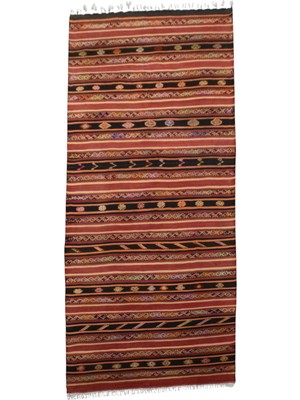 Kilim Antik El Dokuması Yekpare Malatya Yolluk Yün Kilim 0793 - Yeni - Çok Renkli