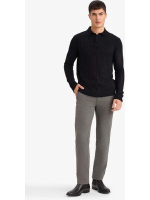 DeFacto Regular Fit Normal Kalıp Normal Bel Boru Paça Pantolon G4955AX25WN