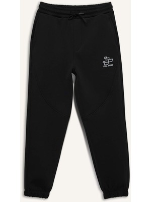 DeFacto Erkek Çocuk Beli Lastikli Baskılı Skuba Dalgıç Kumaş Eşofman Altı G6369A826SP